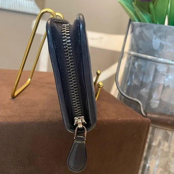 Loewe blue and white polka dot zip around wallet *WITH BOX* - Picture 2 of 15